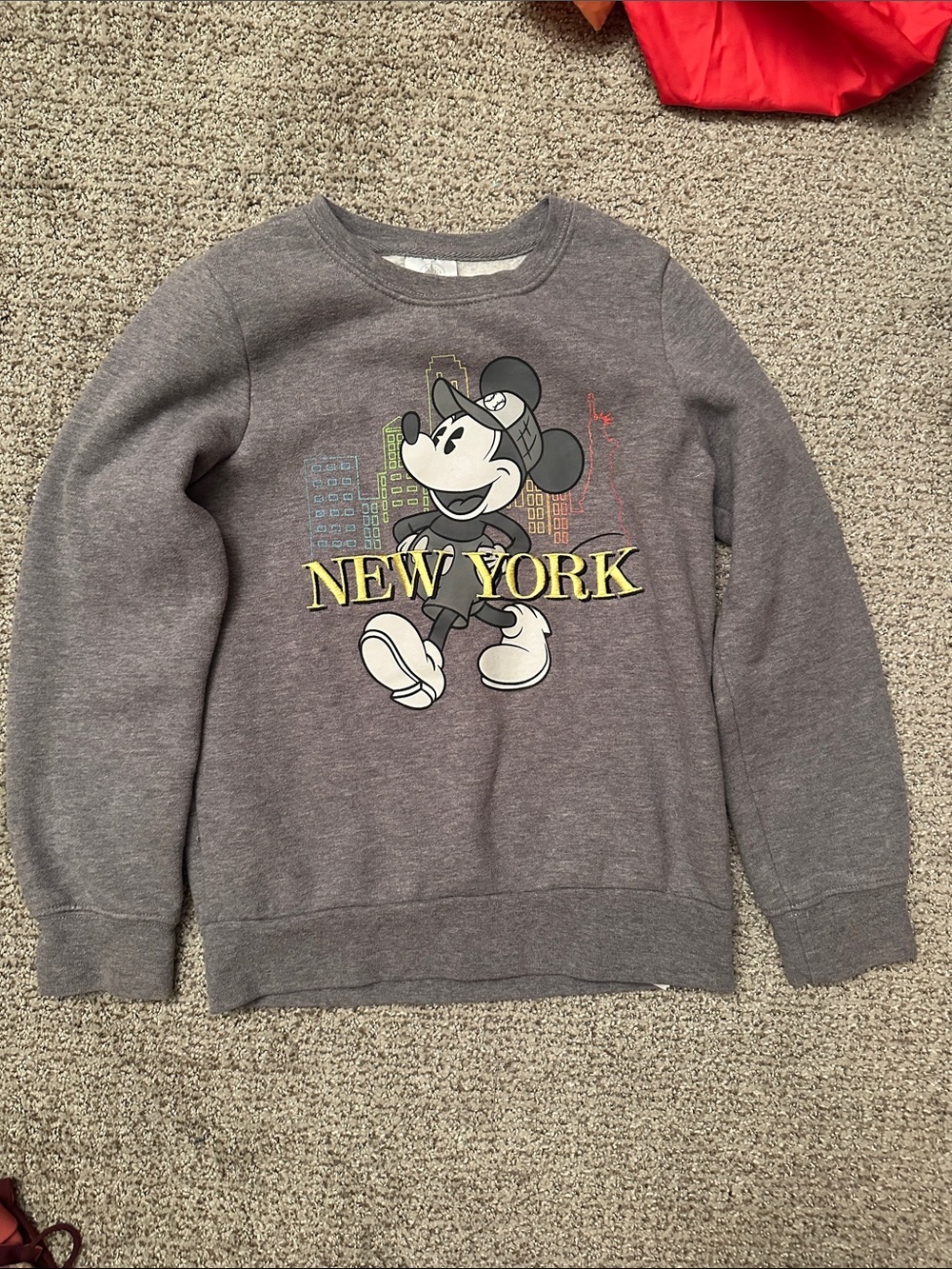 Disney Kids Gray Mickey Mouse 'New York' Sweatshirt